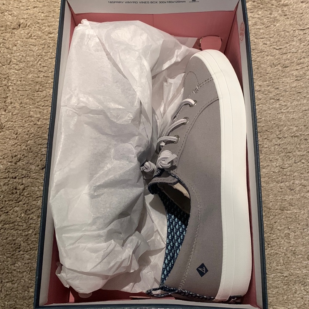 Grey Sperry Vineyard Vines shoes